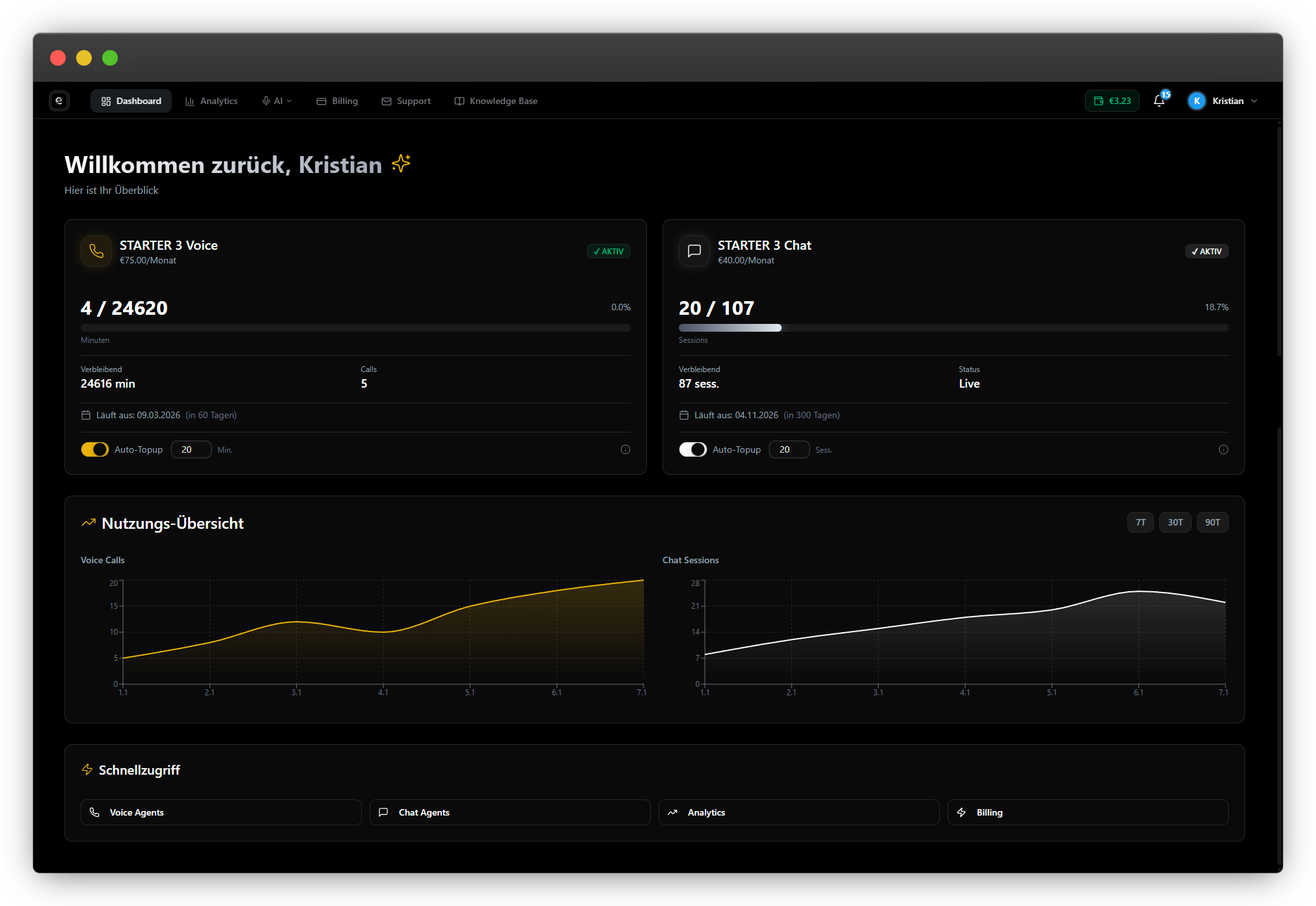 EchoHub Voice Agent Dashboard